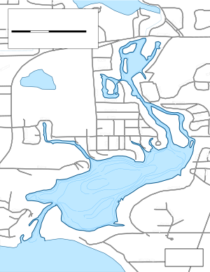 Petite Lake Topographical Lake Map