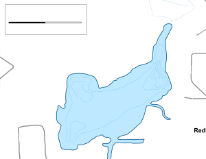 REdHead Lake Topographical Lake Map
