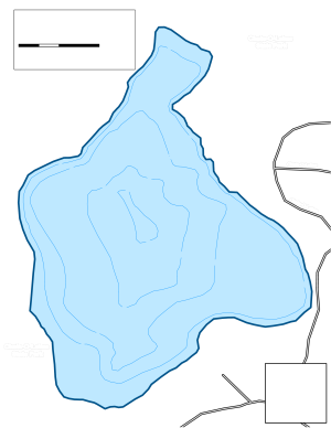 Turner Lake Topographical Lake Map