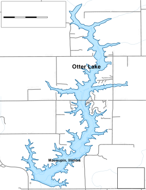 Otter Lake Topographical Lake Map