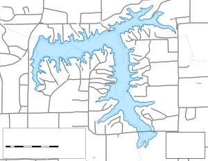 Lake Centralia Topographical Lake Map