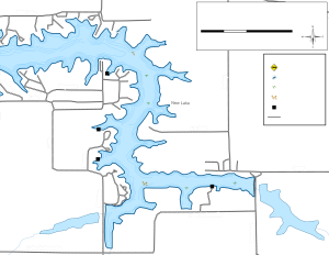 Lake Jacksonville East Topographical Lake Map