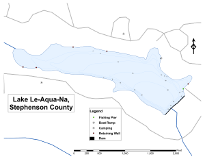 Lake LeAguaNa Topographical Lake Map