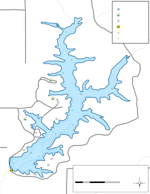 Washington County Lake Topographical Lake Map
