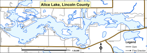 Alice Lake Topographical Lake Map