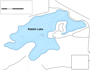 Rabbit Lake Topographical Lake Map