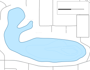 Spring Lake Topographical Lake Map