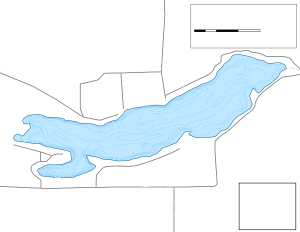 Eagle Lake Topographical Lake Map