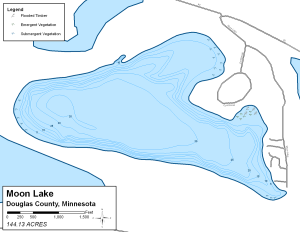 Moon Lake Topographical Lake Map