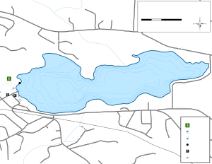 Long Lake Topographical Lake Map
