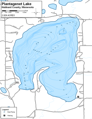 Plantagenet Lake Topographical Lake Map