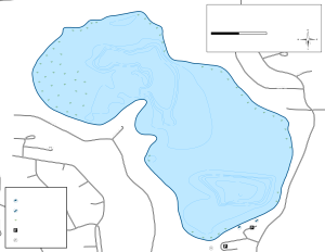 Snail Lake Topographical Lake Map