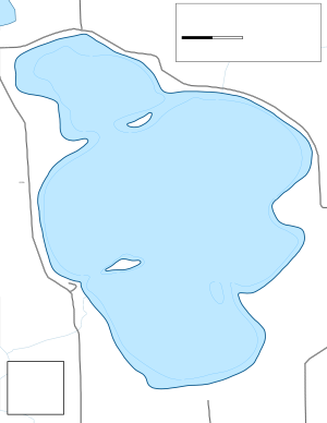 Preston Lake Topographical Lake Map