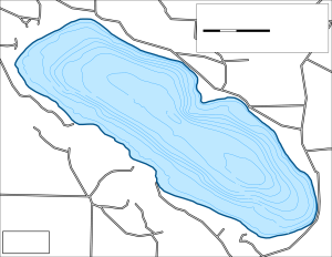 Wood Lake Topographical Lake Map