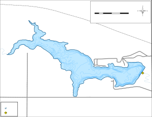 Brewer Lake Topographical Lake Map
