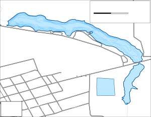 Warsing Dam Topographical Lake Map