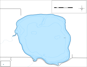 Buffalo Lake Topographical Lake Map
