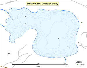 Buffalo Lake Topographical Lake Map