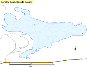 Dorothy Lake Topographical Lake Map