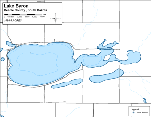 Lake Byron Topographical Lake Map