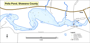 Pella Pond Topographical Lake Map