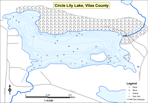 Circle Lake Topographical Lake Map