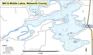 Middle Lake (Lauderdale Lakes) Topographical Lake Map