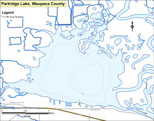 Partridge Lake Topographical Lake Map