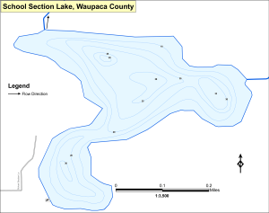 School Section Lake Topographical Lake Map