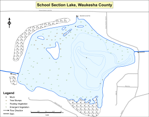 School Section Lake Topographical Lake Map