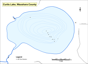 Curtis Lake Topographical Lake Map