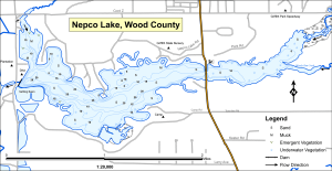 Nepco Lake Topographical Lake Map